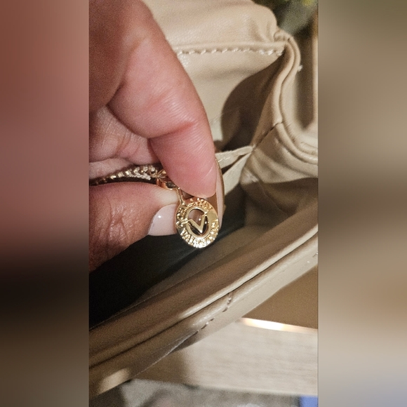 Valentino Orlandi Taupe Quilted Shoulder Bag - Picture 9 of 11